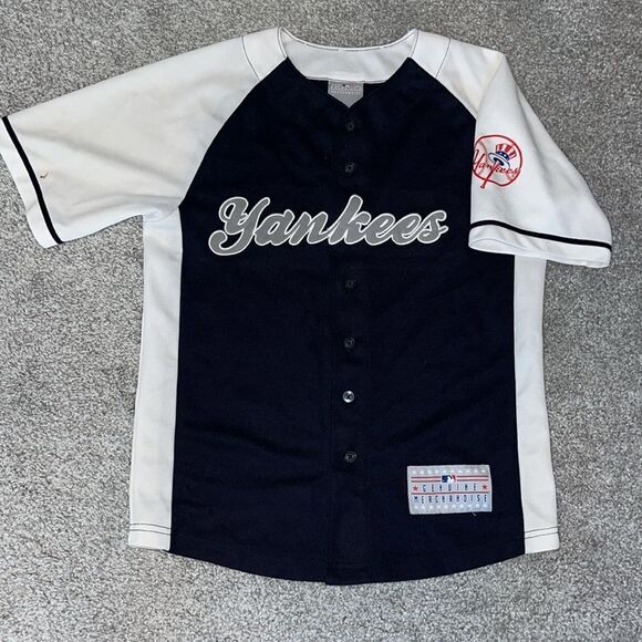 Youth New York Yankees MLB sewn front Baseball away kids Jersey M Rodriguez 13 - Picture 1 of 4